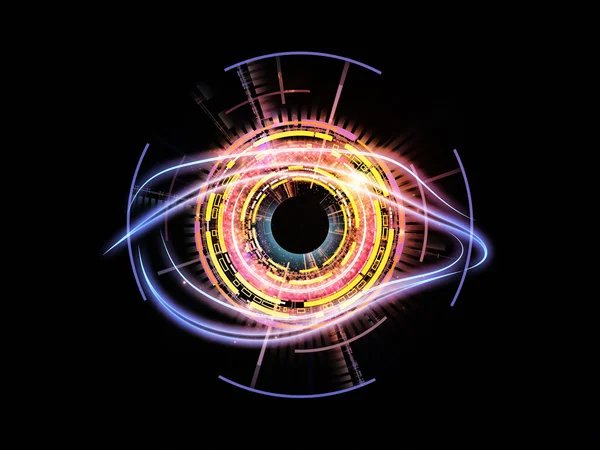 Глаз искусственного интеллекта — стоковое фото