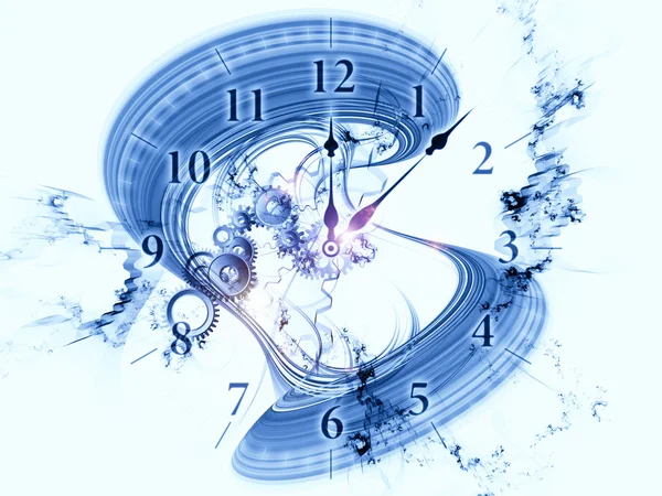 Koncepcja surrealistyczne zegar — Zdjęcie stockowe