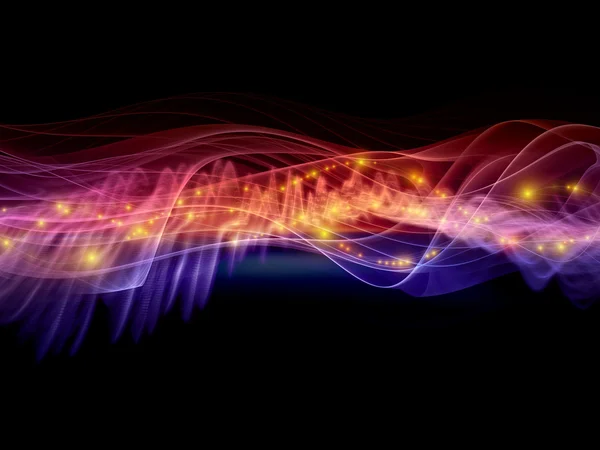 stock image Sine wave of colors