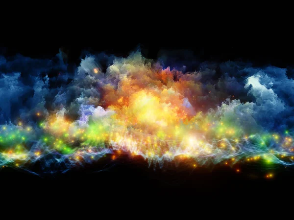 Renkli fraktal bulutlar — Stok fotoğraf