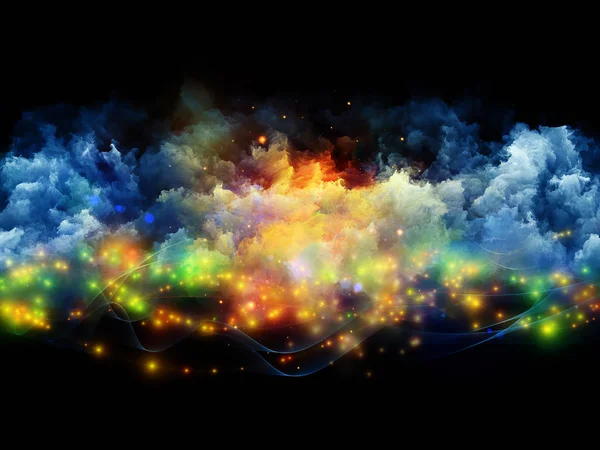 Espuma fractal vibrante — Fotografia de Stock