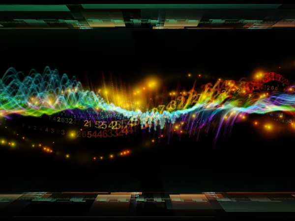 stock image Numeric Sine Wave Composition