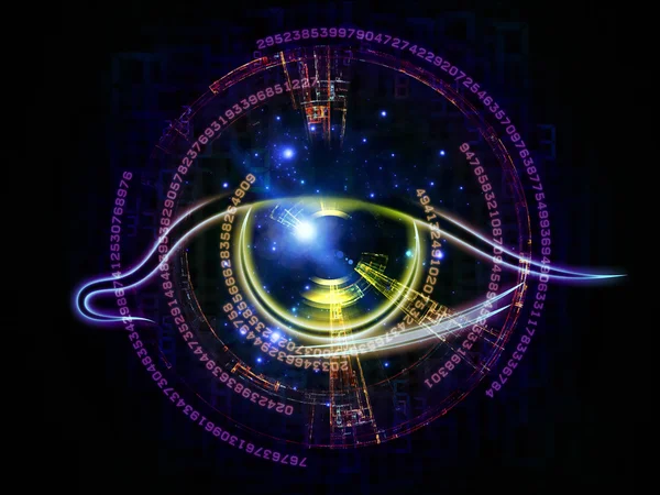 stock image Eye of digits