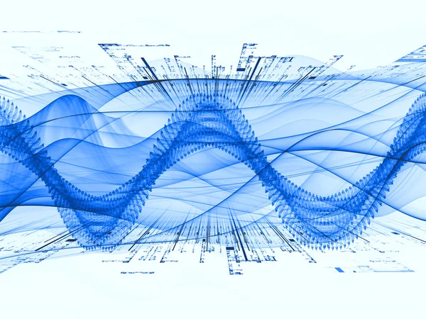 Sine Wave Visualization — Stock Photo, Image