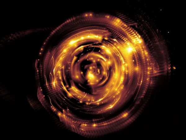Parlayan fraktal disk — Stok fotoğraf