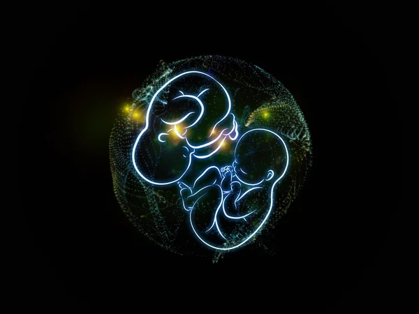 Dromen van ongeboren tweeling — Stockfoto