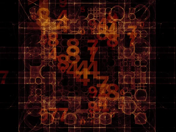 Unfolding of Numbers — Stock Photo, Image