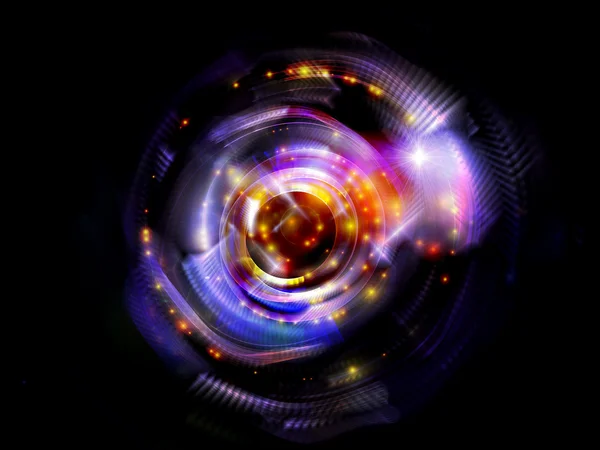 Renkli fraktal disk — Stok fotoğraf