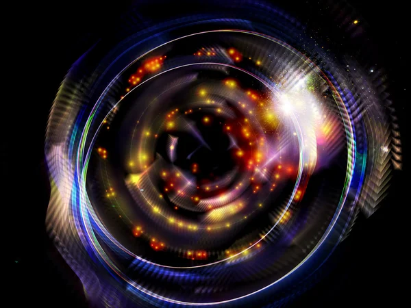 Renkli fraktal disk — Stok fotoğraf
