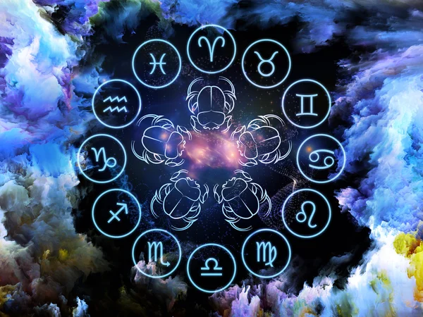 Astrologi sammansättning — Stockfoto