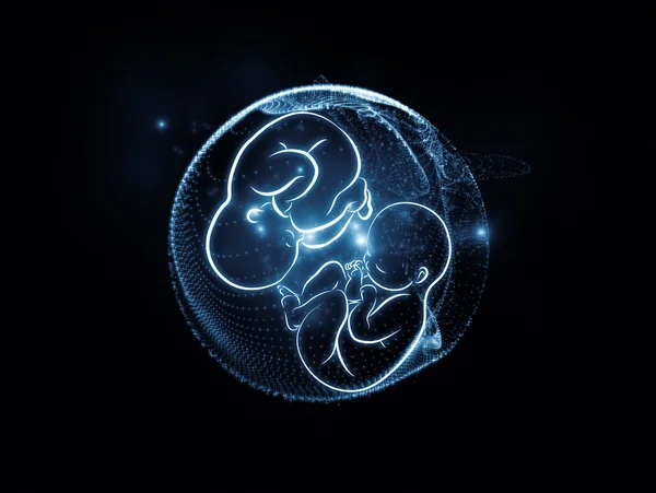 Birodalmakban a születendő gyerek — Stock Fotó
