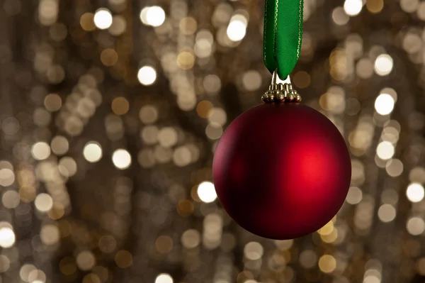 stock image Red Christmas tree bauble