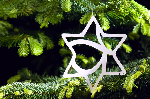 Зоряна форма Різдвяний орнамент — стокове фото