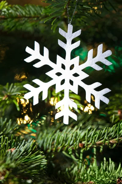 雪フレーク クリスマスの形状 — ストック写真