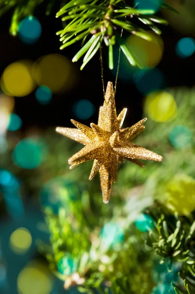 Decorative Gold Star ornament — Stock Photo, Image