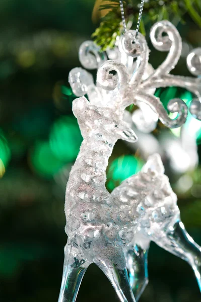 Dekorativní chrystal moose tvar ornament — Stock fotografie