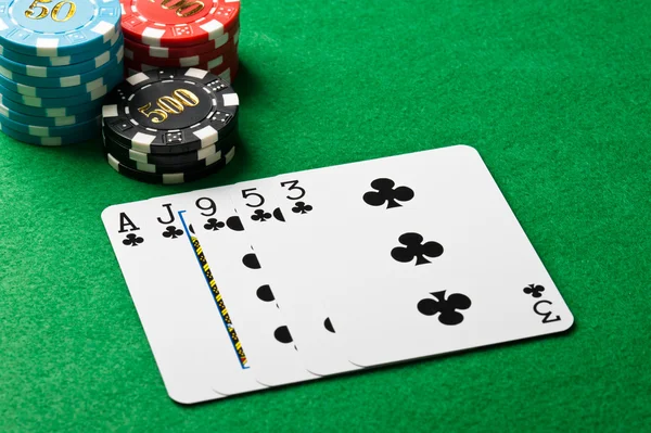 Escalera de póker — Foto de Stock