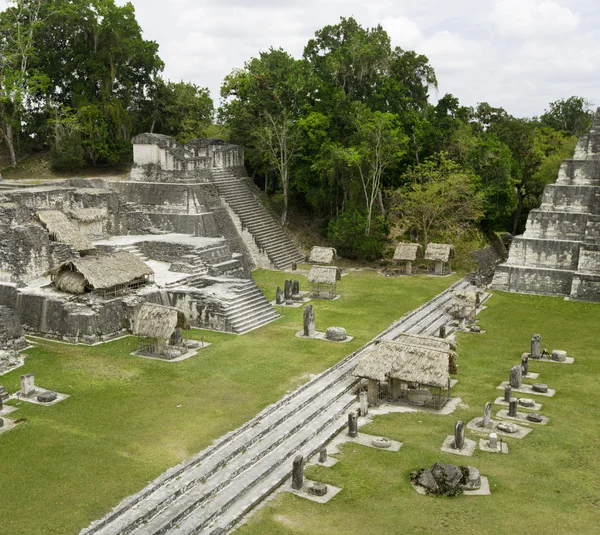 Ancient mayan ruins in jungle Tikal — Stock Photo, Image