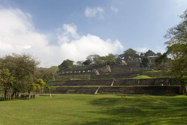 Maya ruins in jungle, Tonina in Mexico — Stock Photo, Image