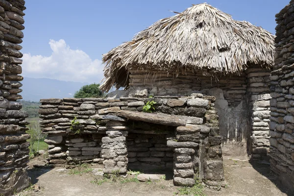Maya reruntuhan Tonina di Meksiko, rumah — Stok Foto