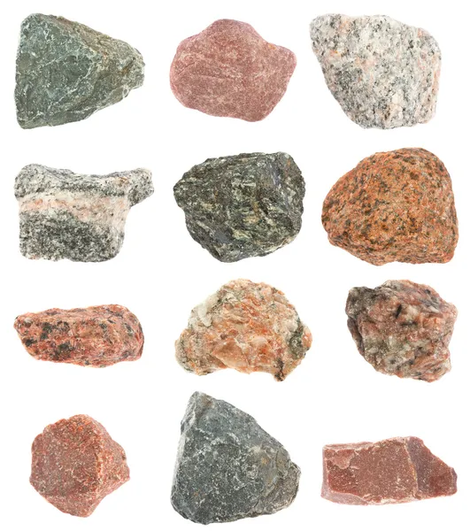 Kolekcja różnych kamieni — Zdjęcie stockowe
