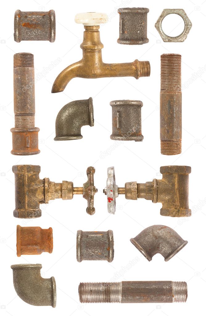 Water pipes, valves and connectors