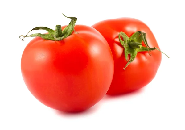 Dos tomates rojos maduros —  Fotos de Stock