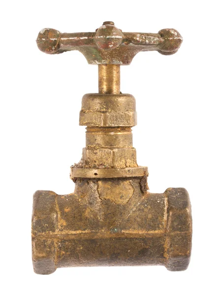Starý mosazný ventil — Stock fotografie