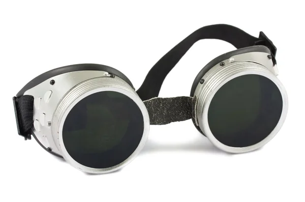Óculos de soldadura usados antigos — Fotografia de Stock