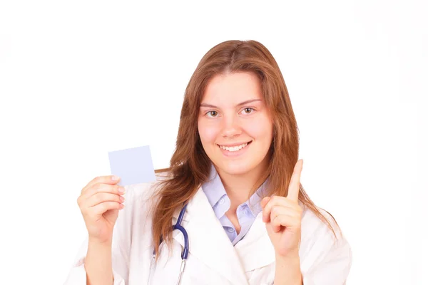 젊고 아름 다운 의사 여자 — 스톡 사진
