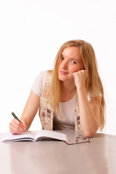 Pretty young student woman — Stock Photo, Image