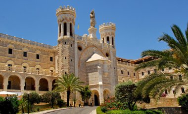 Stylish hotel Notre Dame of Jerusalem clipart