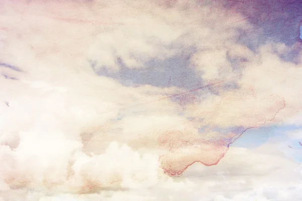 Fond grunge avec nuages — Photo