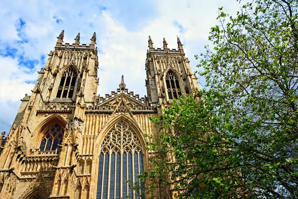 York Minster, cattedrale gotica a York — Foto Stock