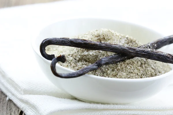 바닐라 콩 천연 바닐라 설탕 — 스톡 사진