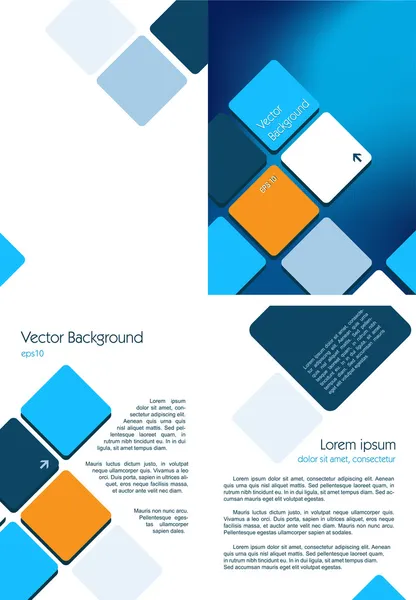 Blaue Broschüre — Stockvektor