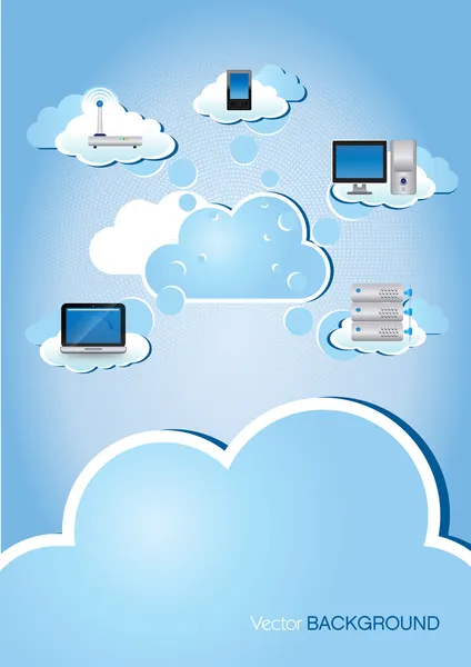 Cloud Computing — Stockvektor
