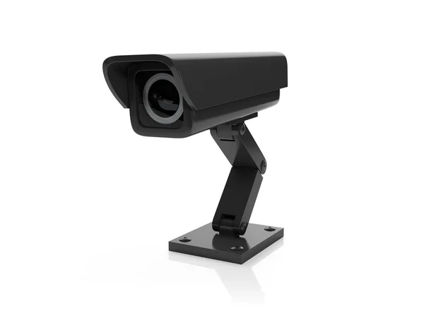 3D-Abbildung: schwarze Überwachungskamera — Stockfoto