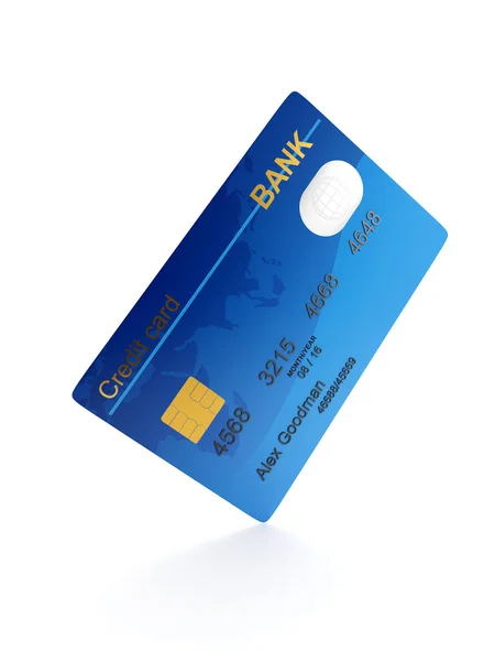3d ilustración: Primer plano de la tarjeta de crédito — Foto de Stock