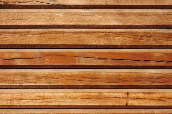 Stary równolegle kłody drewniane — Zdjęcie stockowe
