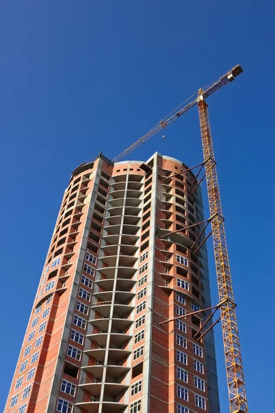 Construction of skyscraper — Stock Photo, Image