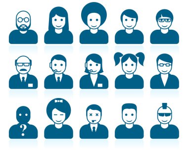 Simple avatars clipart