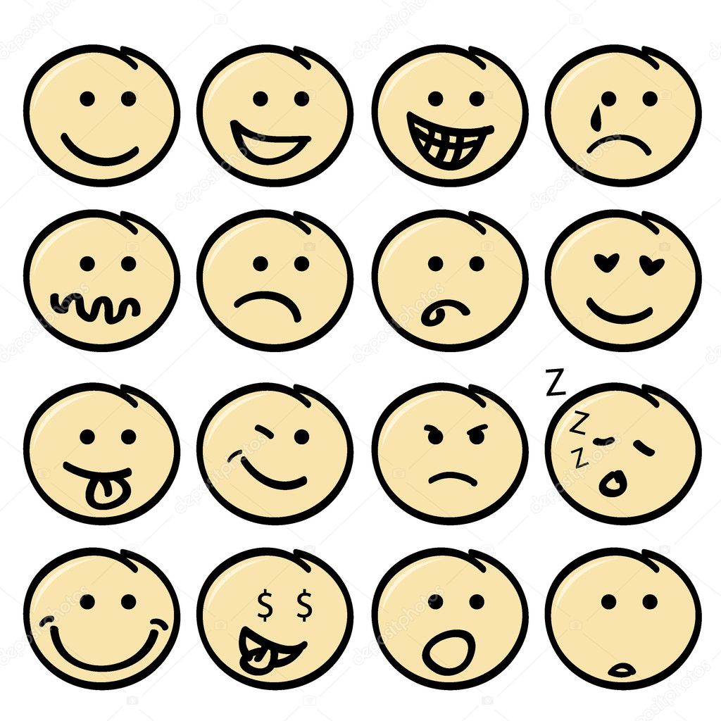 Cute face icons