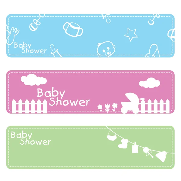 Bebek duş arka plan — Stok Vektör