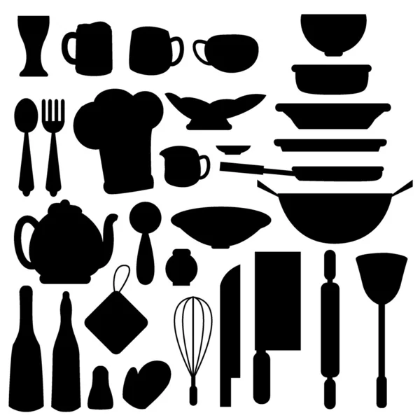 Iconos de cocina — Vector de stock