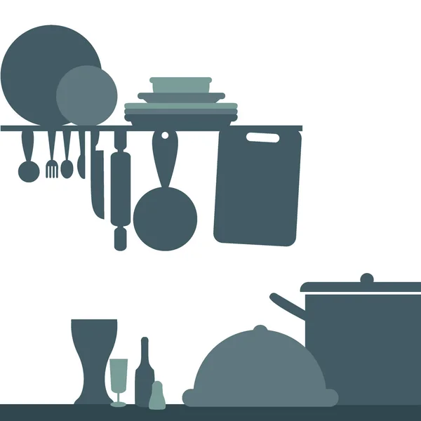 Кухонні речі іконки — стоковий вектор