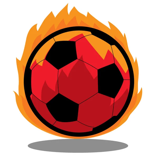 Bannière ballon de football — Image vectorielle