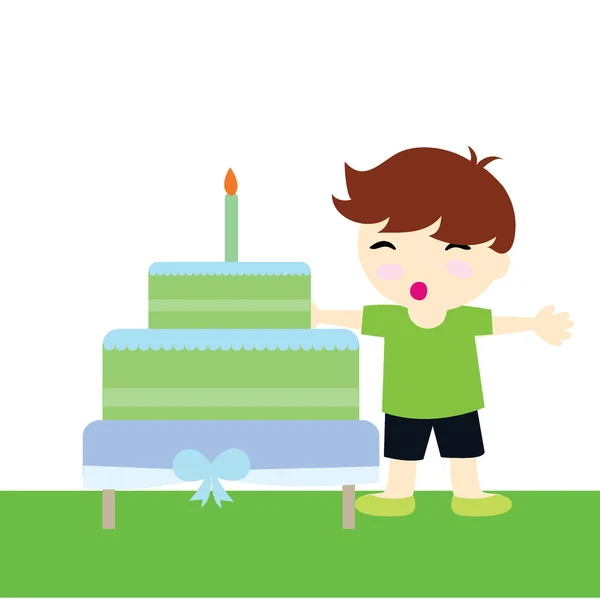 День рождения мальчика — стоковый вектор
