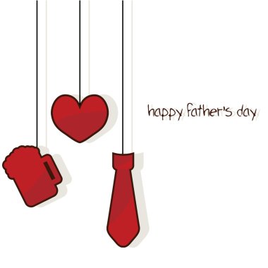 Father's day card clipart