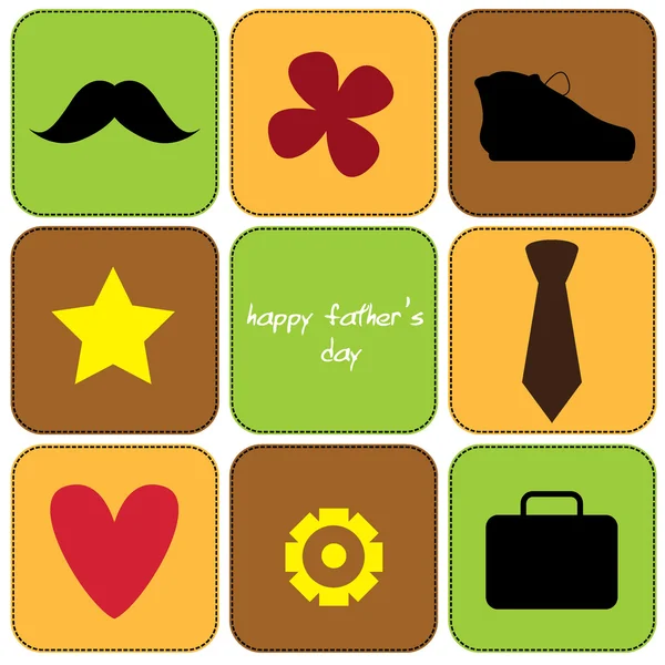 Κάρτα ημέρας του πατέρα — Διανυσματικό Αρχείο